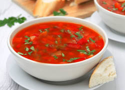 Борщ - разновидность супа на основе свёклы, которая придаёт борщу характерный красный цвет